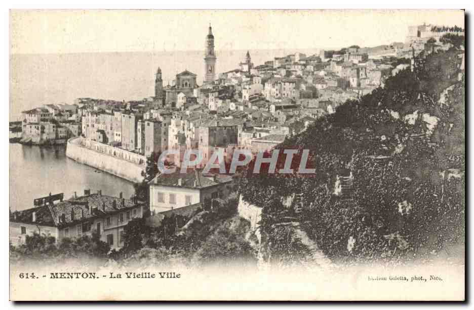 Menton - la Vieille Ville - CPA 