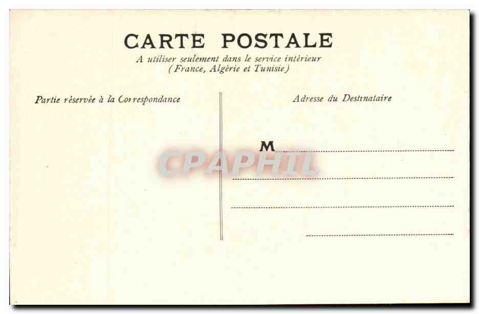 Menton - Les Rochers rouges et la Frontière — éditeur M.T. n°227 — Verso