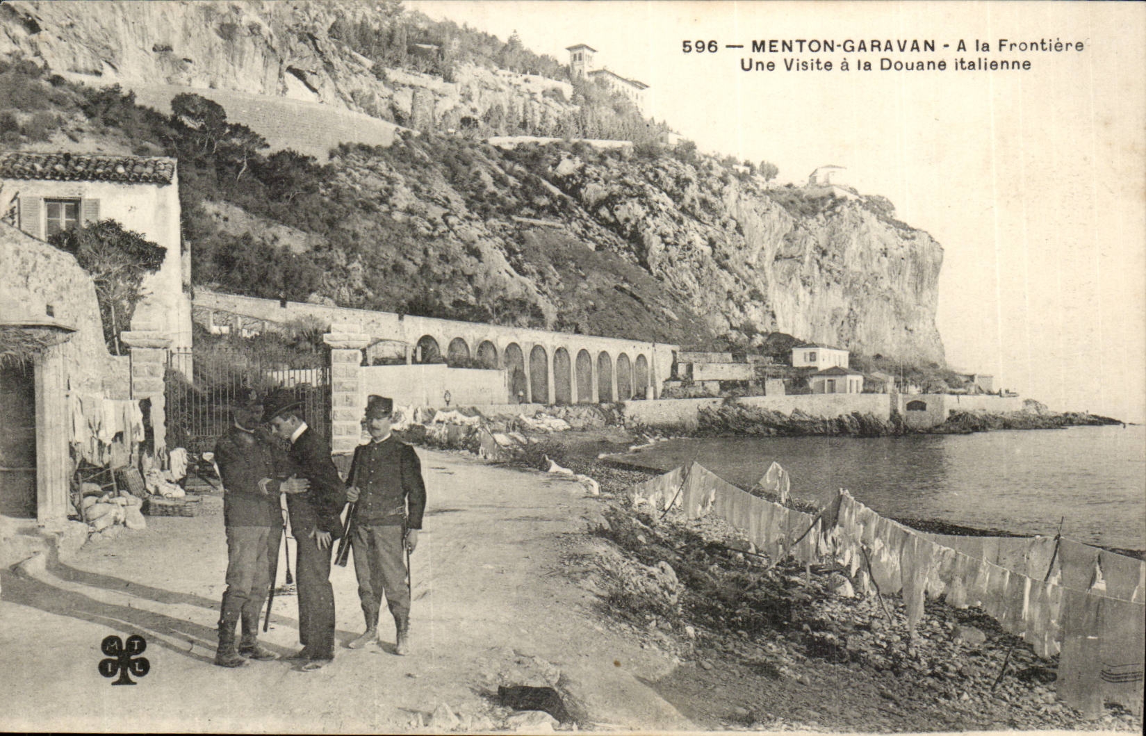Menton-Garavan — À la Frontière — Une Visite à la Douane italienne — MT, n°596