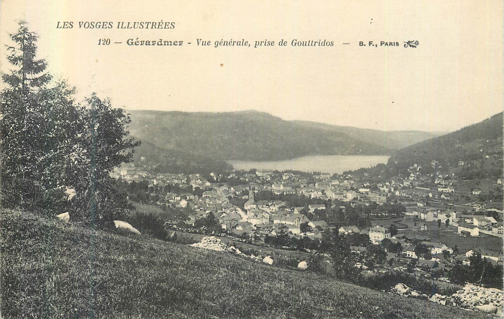 CPA Gerardmer Les Vosges Illustrees Vue Generale Prise de Gouttridos