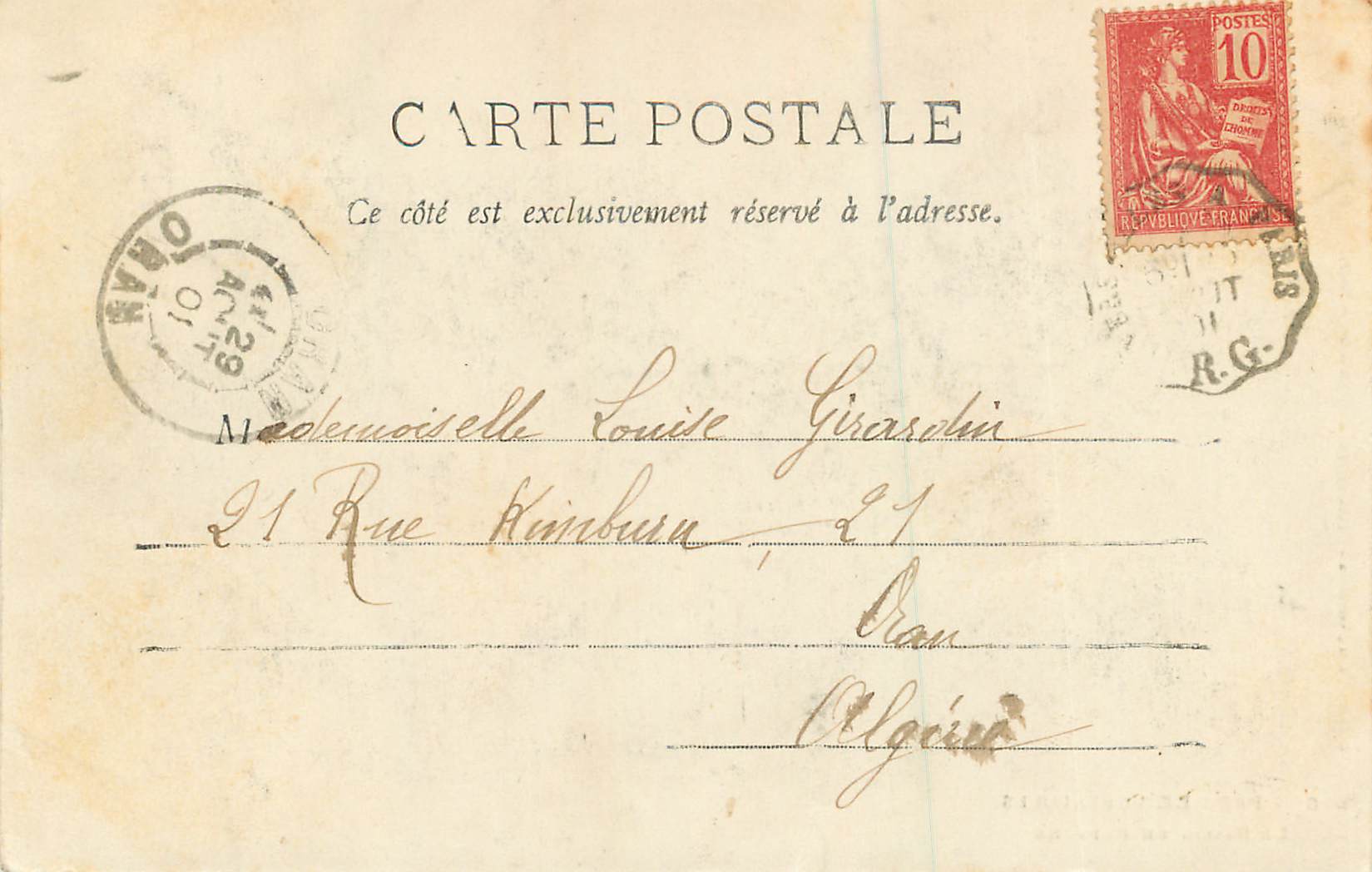 CPA Parc de Versailles Le Bassin de Neptune (carte 1900) — Rückseite