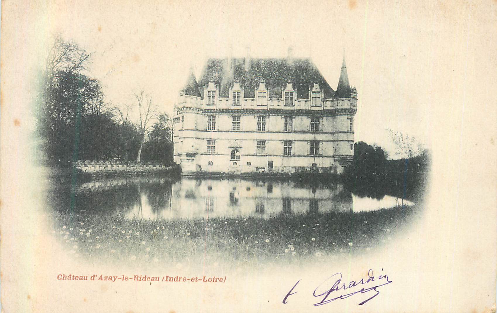 CPA Chateau d'Azay le Rideau (Indre et Loire) (carte 1900)