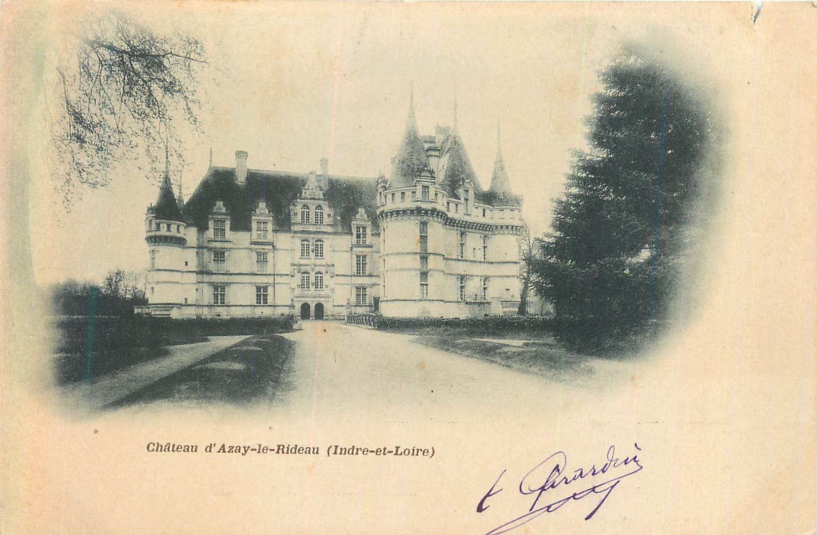 CPA Chateau d'Azay le Rideau (Indre et Loire) (carte 1900)