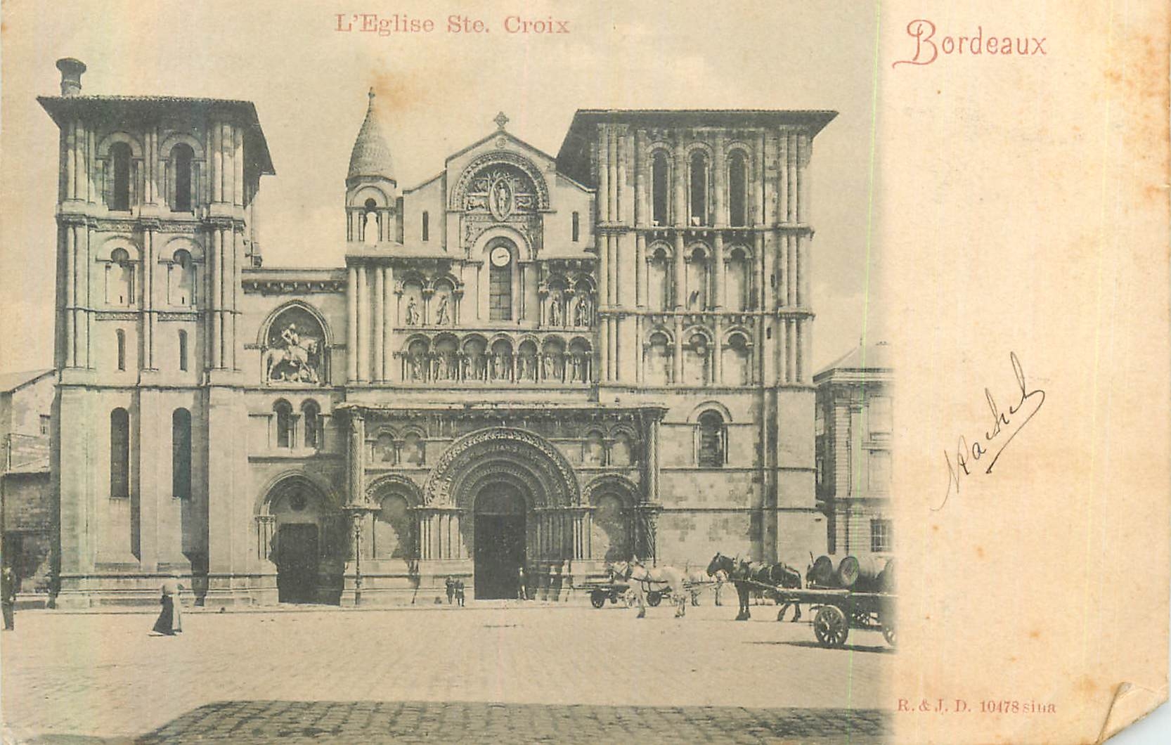 CPA Bordeaux L'Eglise Ste Croix