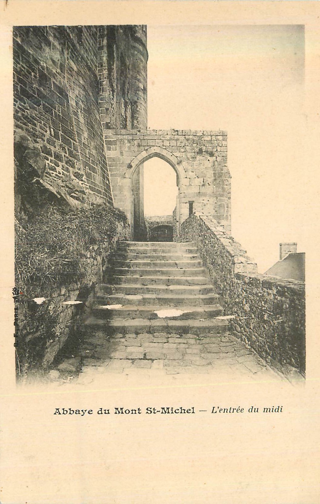 CPA Abbaye du Mont St Michel L'Entree du Midi