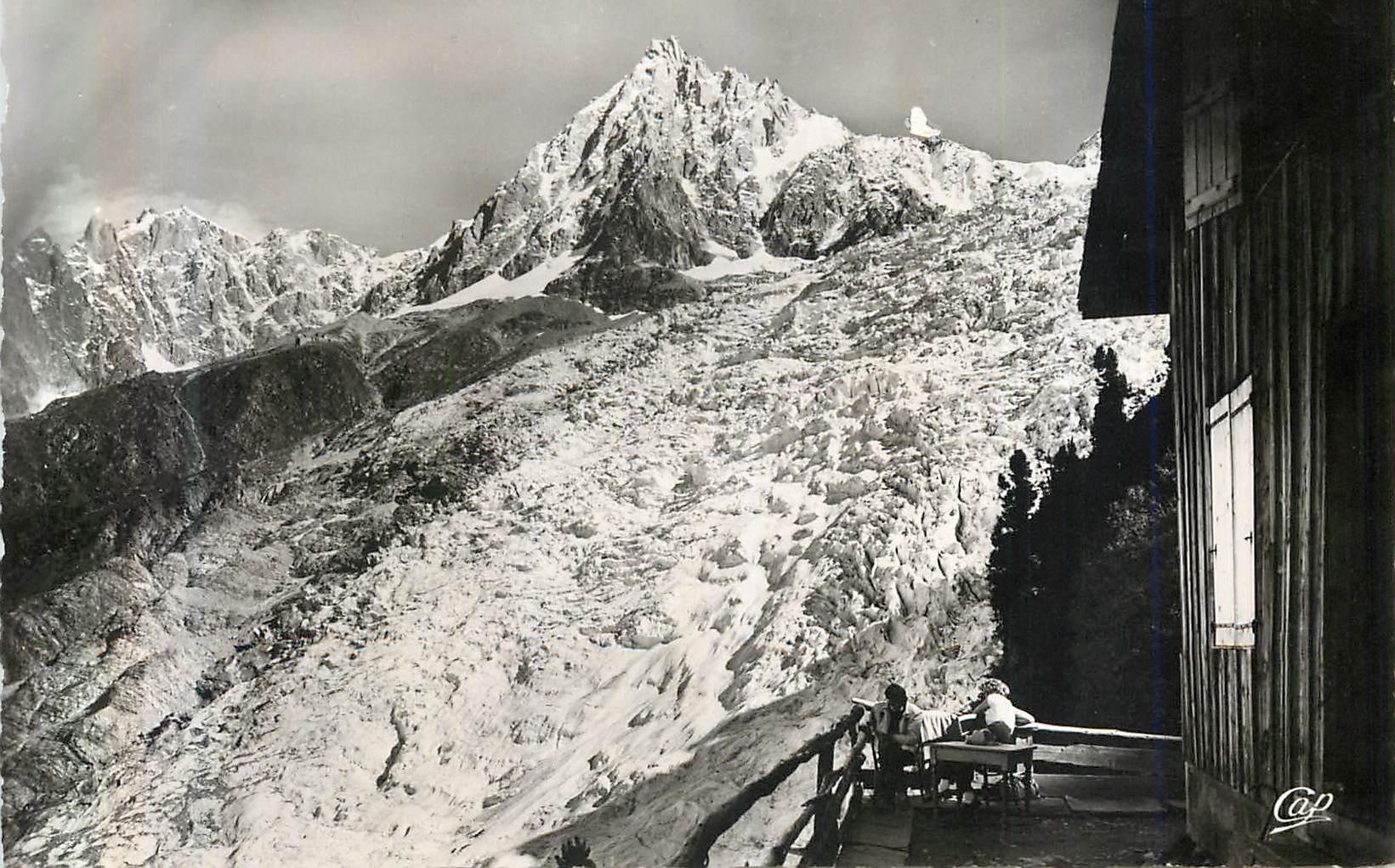 CPM Chamonix Mont Blanc Chalet des Pyramides (1895 m) Glacier des Bossons Aiguille du Midi