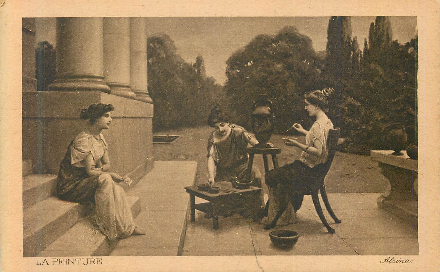 CPA La Peinture Alsema