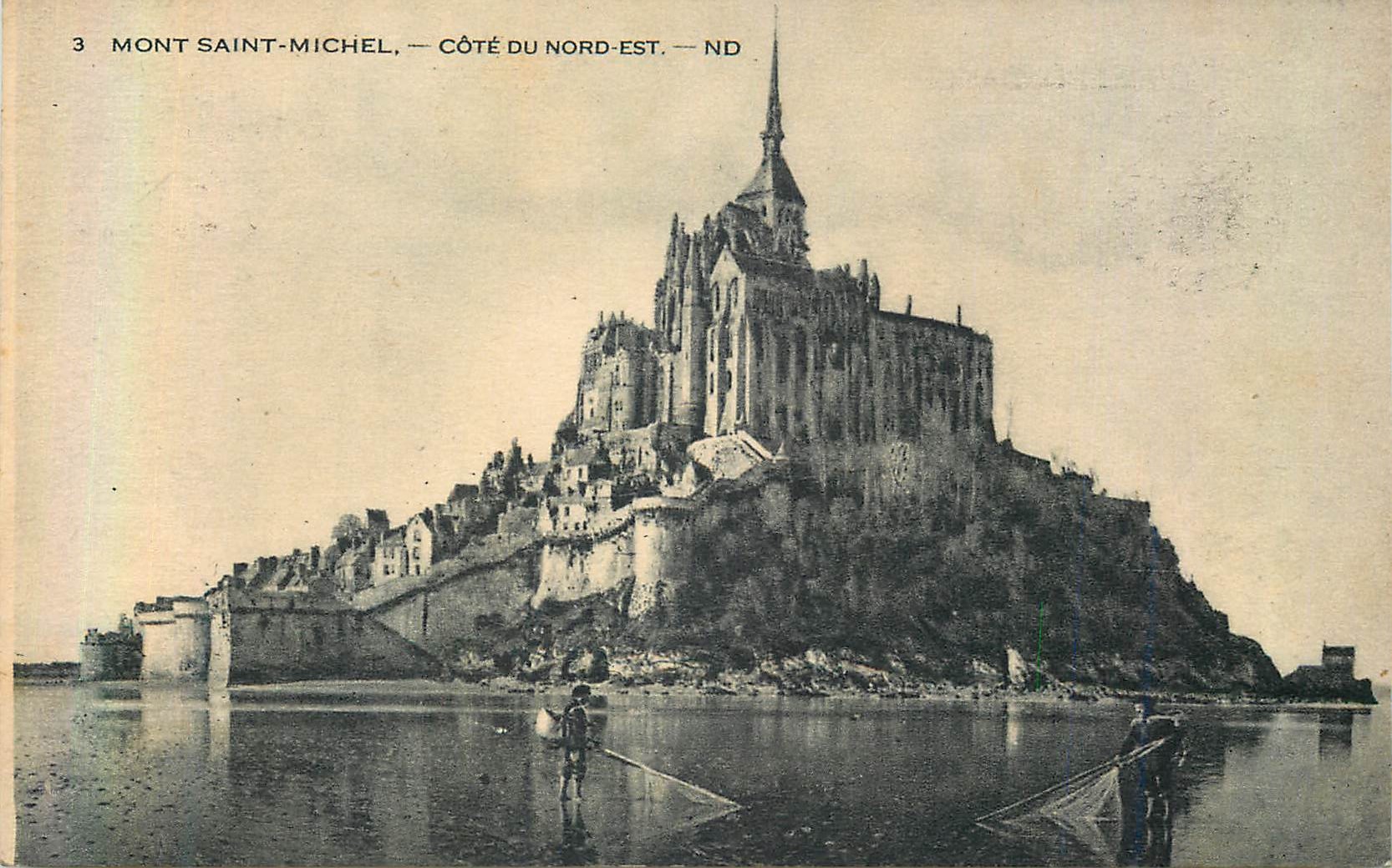 Mont Saint-Michel — Nordöstliche Seite — ND