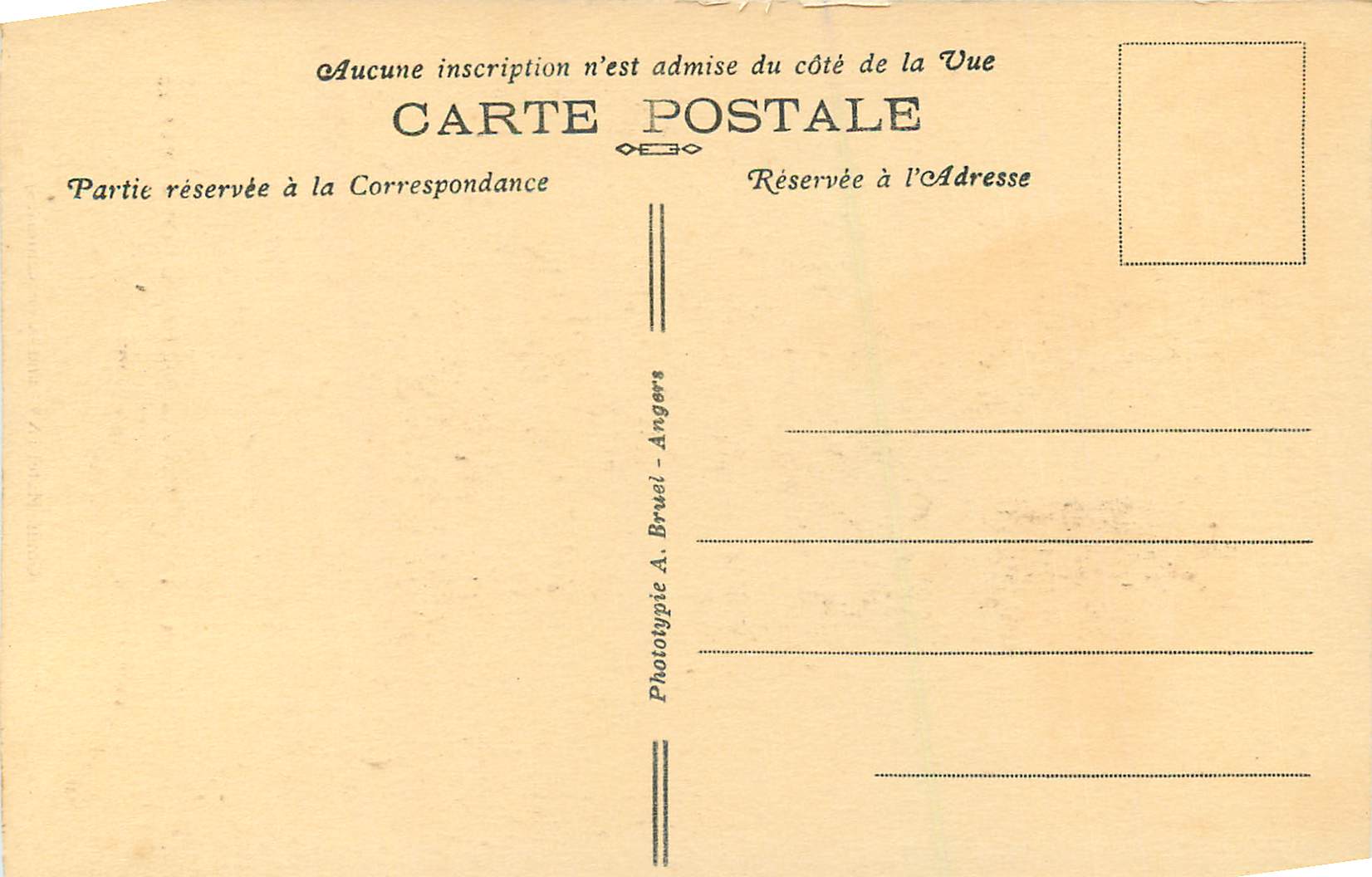 CPA Tours (I et L) Hotel Gouin (XVe S XVIe S) — Verso