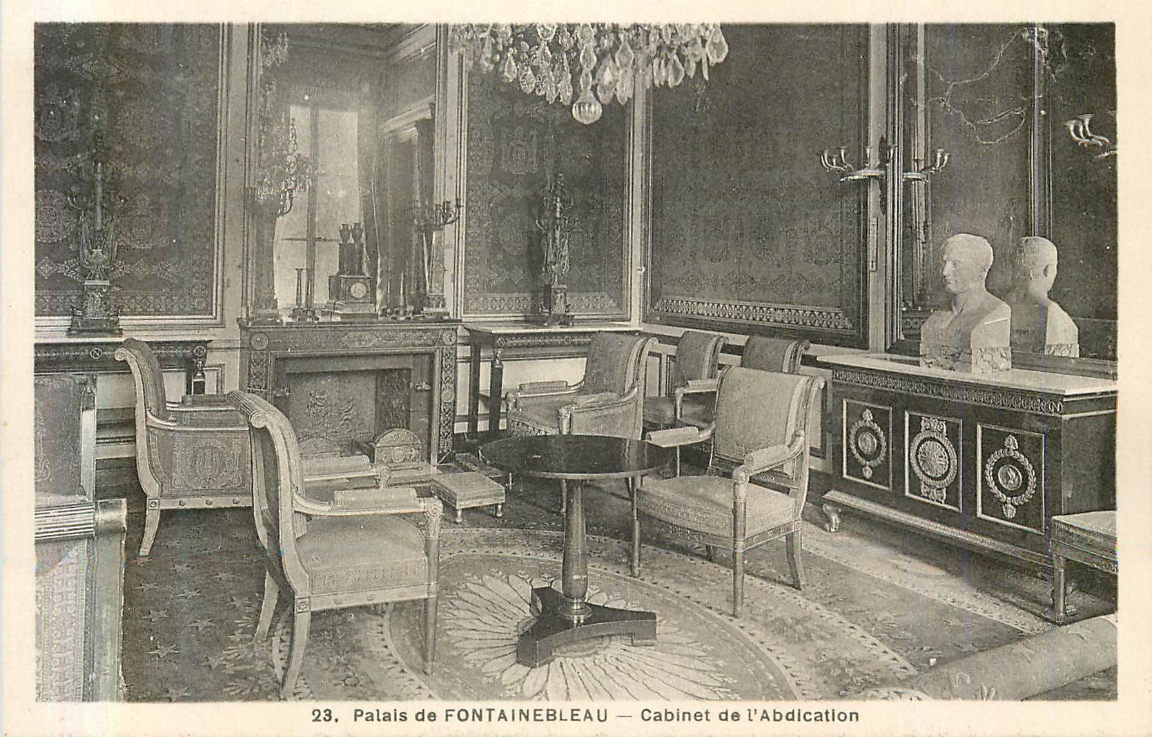 Schloss FONTAINEBLEAU — Abdicationszimmer — n°23