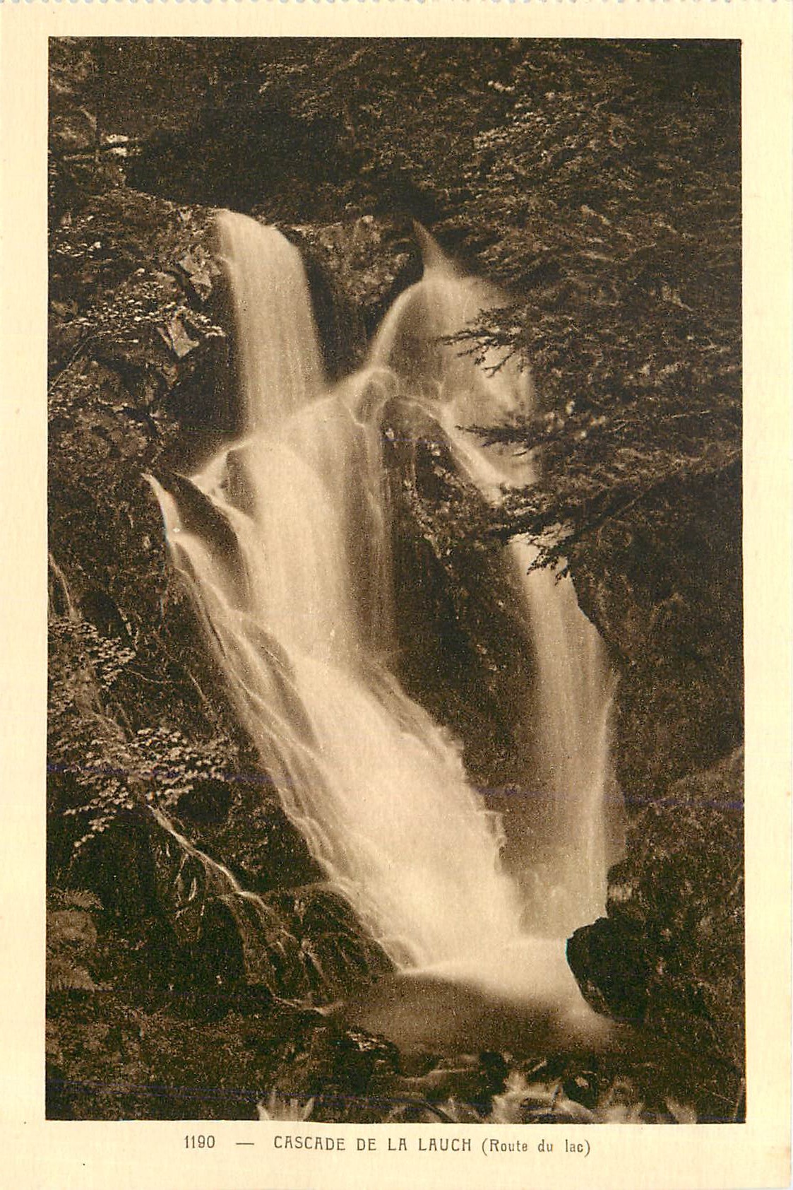 CPA Cascade de la Lauch (Route du Lac)