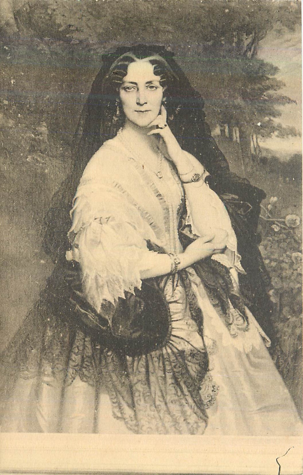 CPA Chateau de Keriolet Portrait de la Princesse Narischkine Comtesse de Chaveau Donatrice de Château de Keriolet