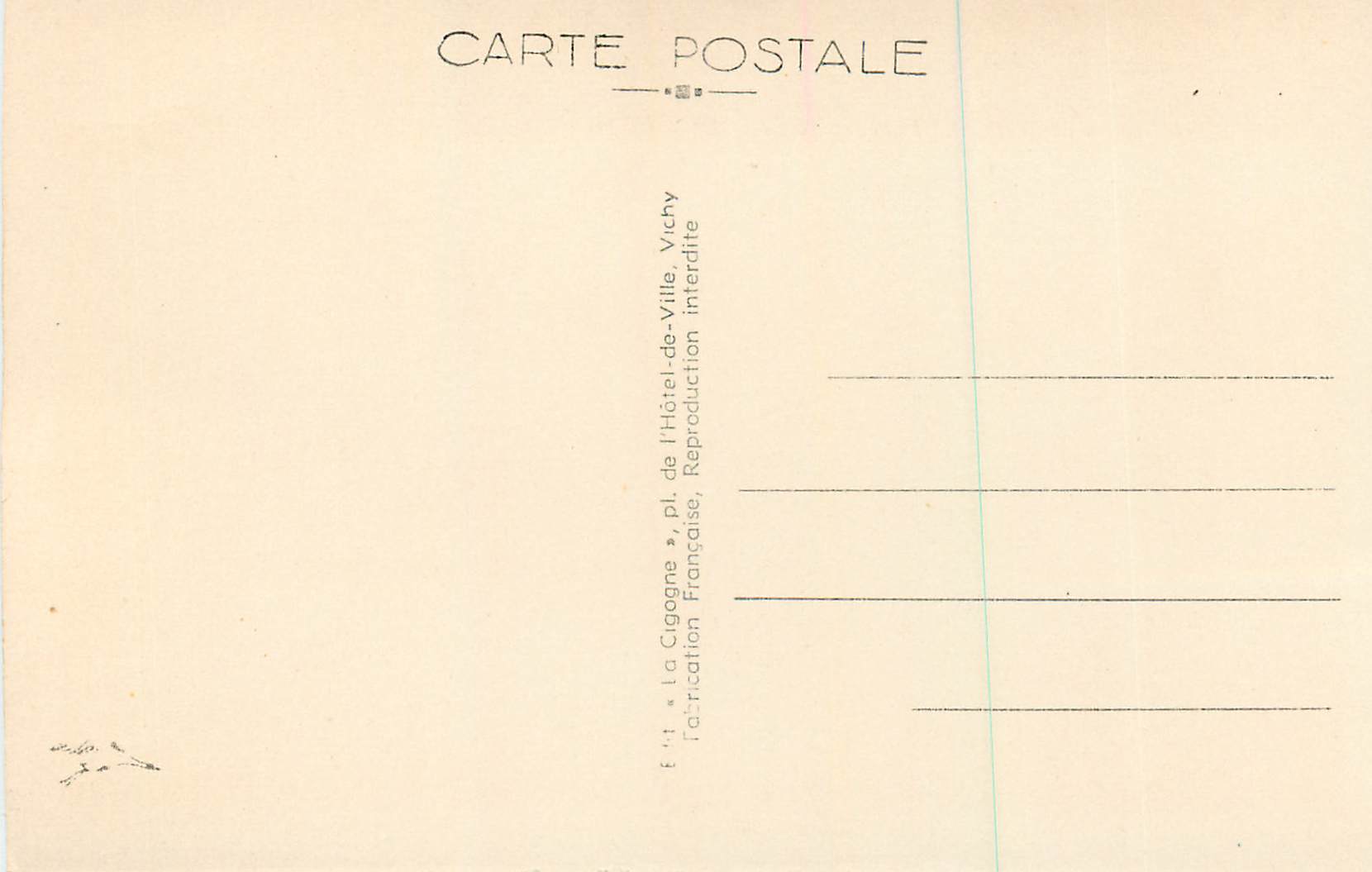 CPA Royat Place Allard Entree du Parc et Boulevard Bazin — Rückseite