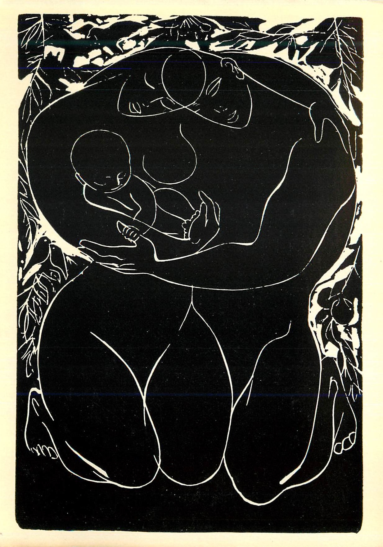 CPM Art Museum Vilnius S Krasauskas (Born 1929) Family Illustrationfor E Miezclaitis Man 1962
