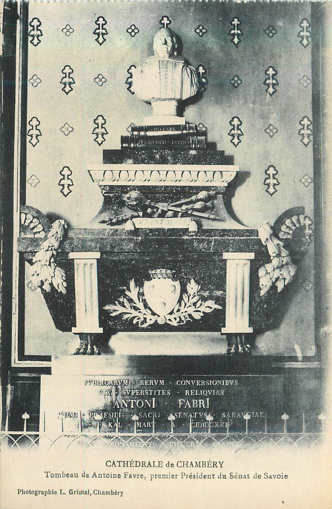 CPA Cathedrale de Chambery Tombeau de Antoine Favre Premier President du Senat de Savoie