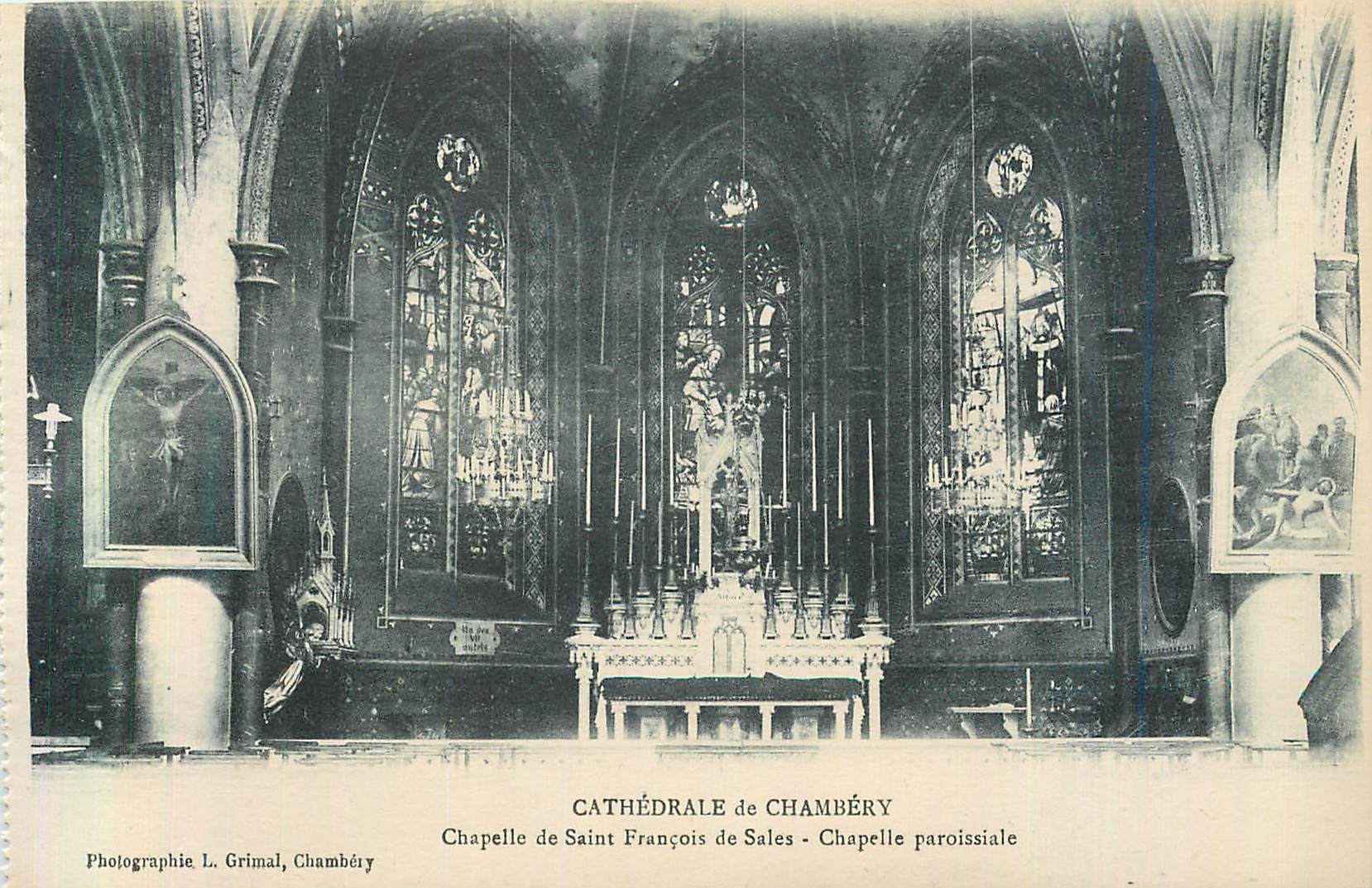 CPA Cathedrale de Chambery Chapelle de Saint Francois de Sales Chapelle Paroissiale