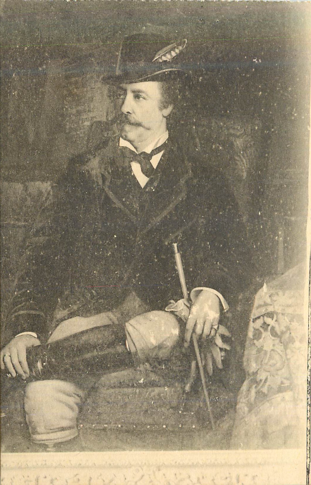 CPA Le Chateau de Keriolet Portrait du Comte de Chauveau