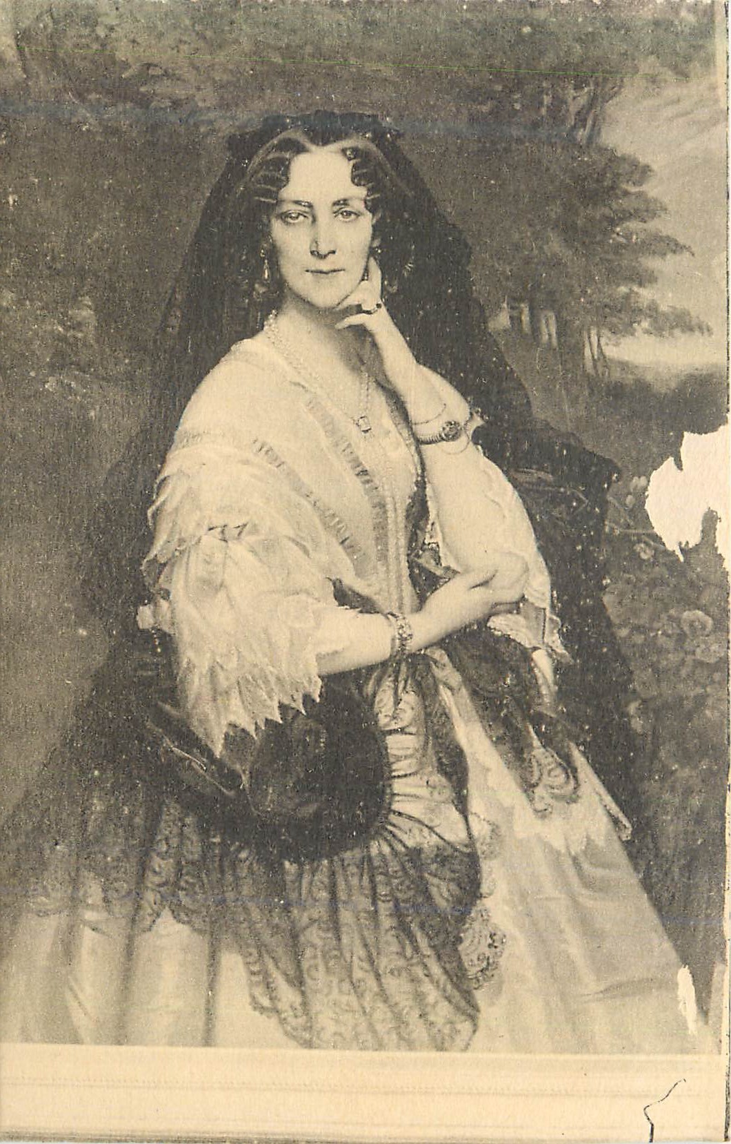 CPA Le Chateau de Keriolet Portrait de la Princesse Nirischkine Comtesse de Chauveau
