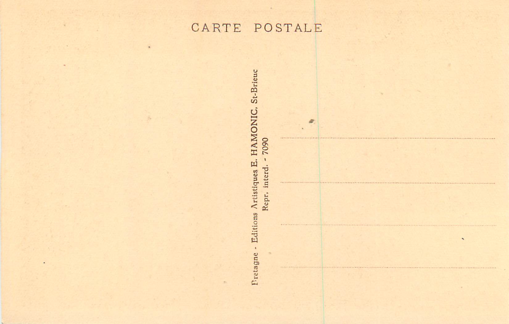 CPA Huelgoat La Fontaine — Rückseite