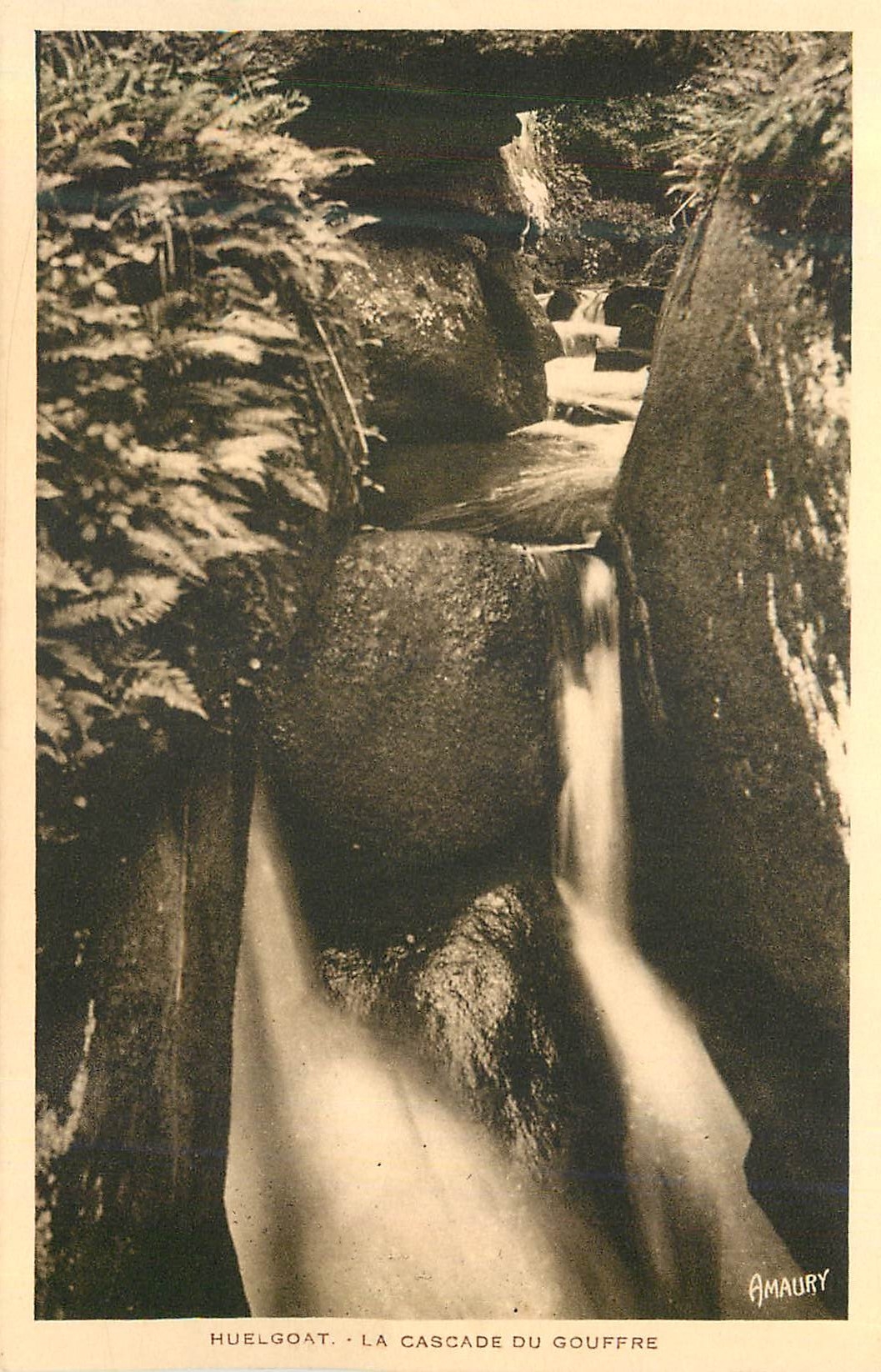 CPA Huelgoat La Cascade du Gouffre