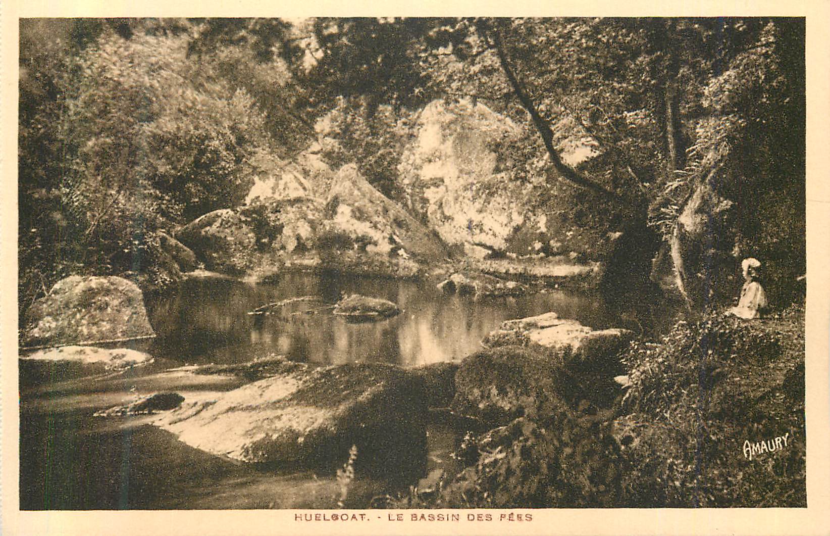 CPA Huelgoat Le Bassin des Pees
