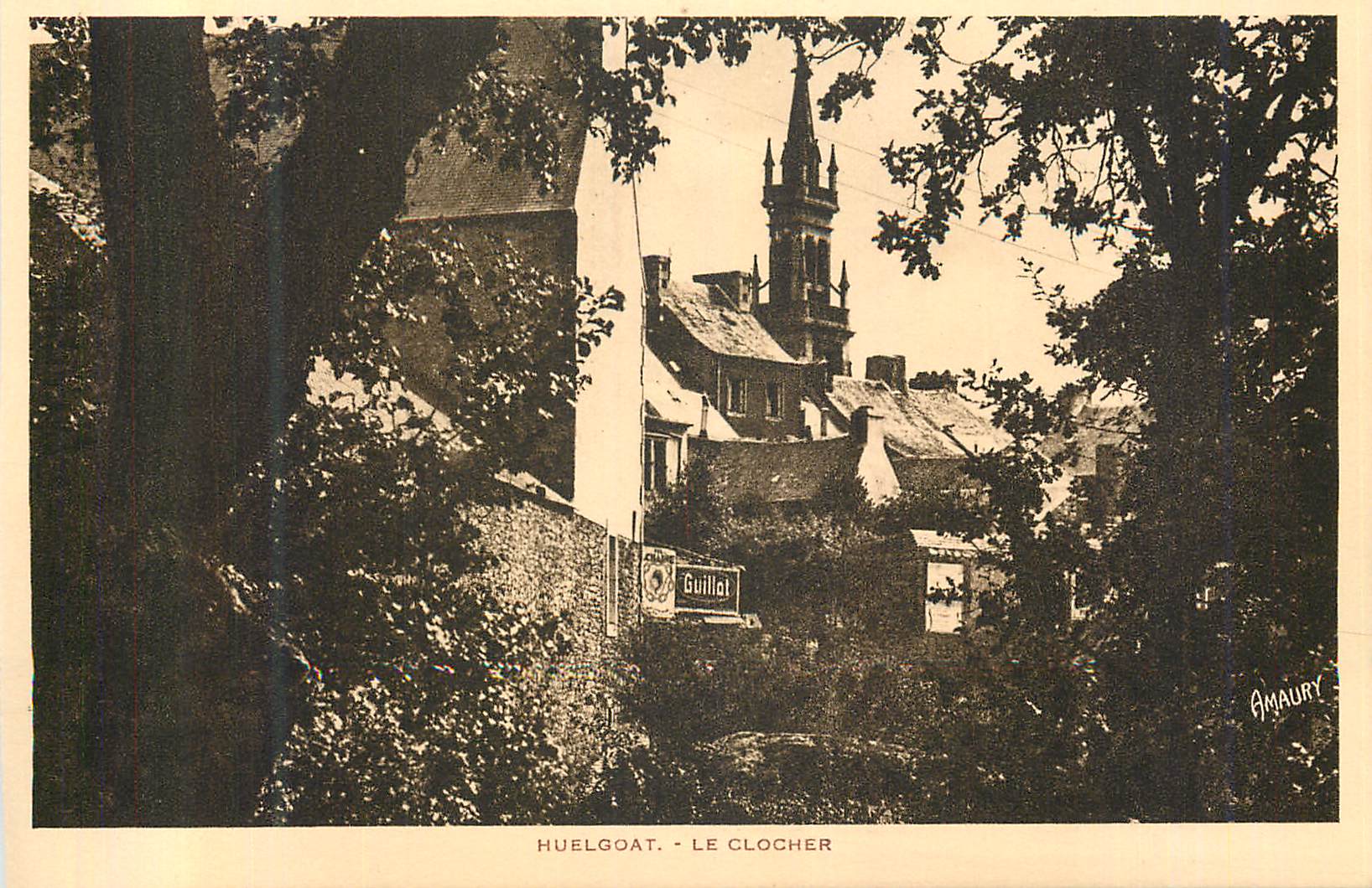 CPA Huelgoat Le Clocher