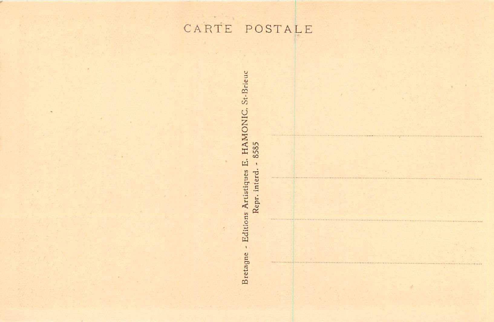 CPA Huelgoat Le Clocher — Rückseite