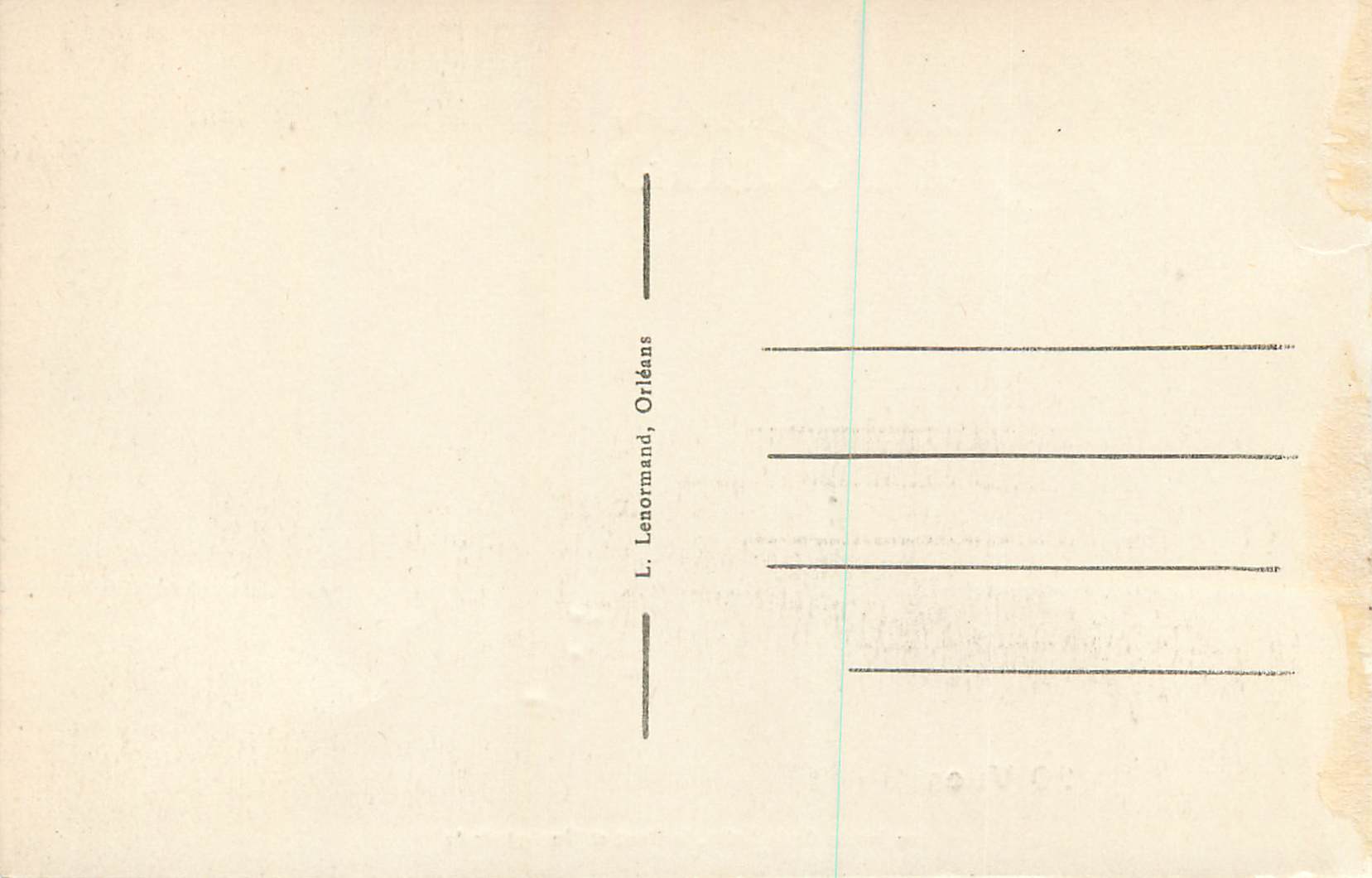 Orléans — Les bords de la Loire, le Pont et Vue générale — L. Lenormand, Orléans — Reverso
