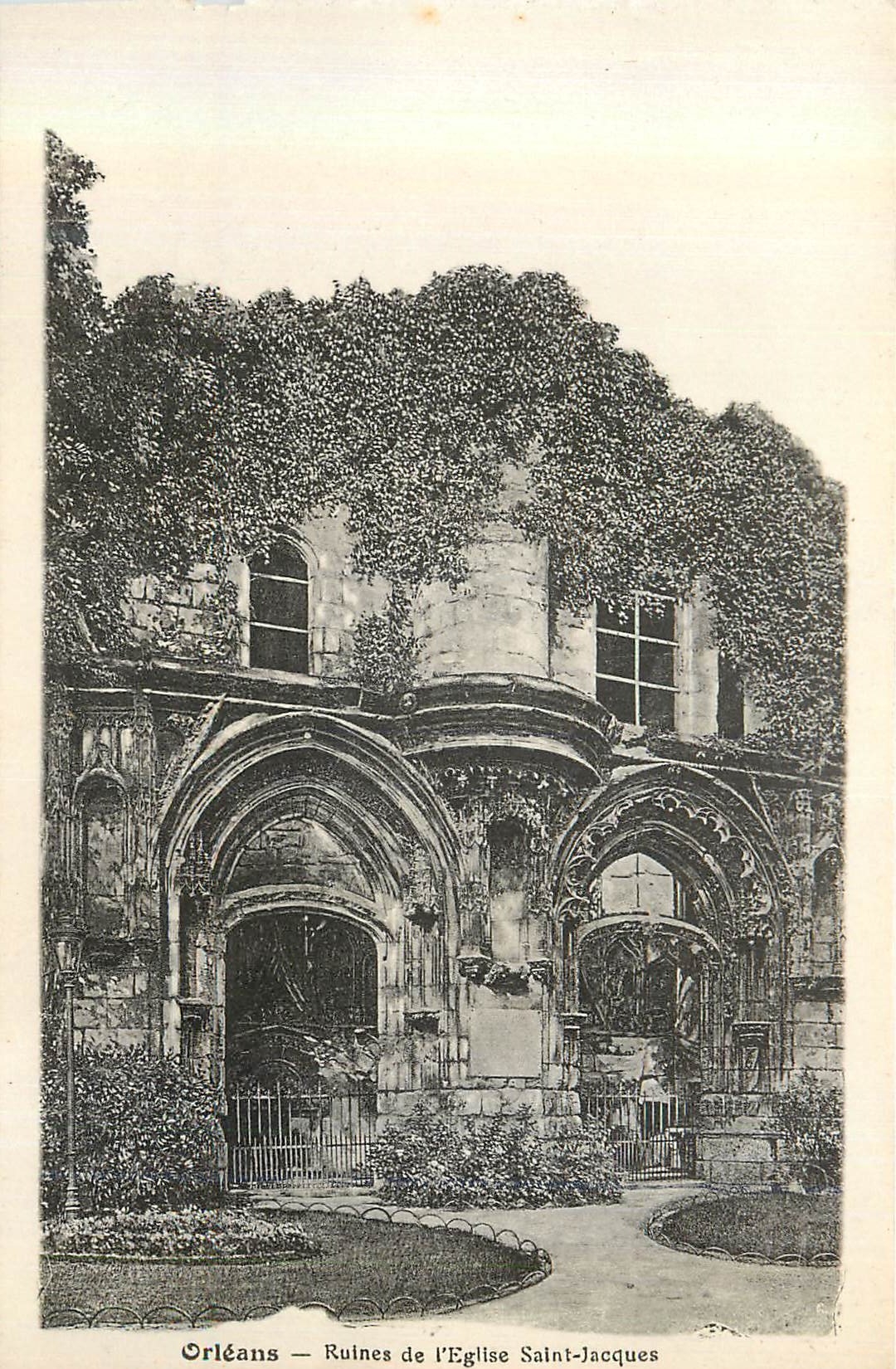 CPA Orleans Ruines de l'Eglise Saint Jacques