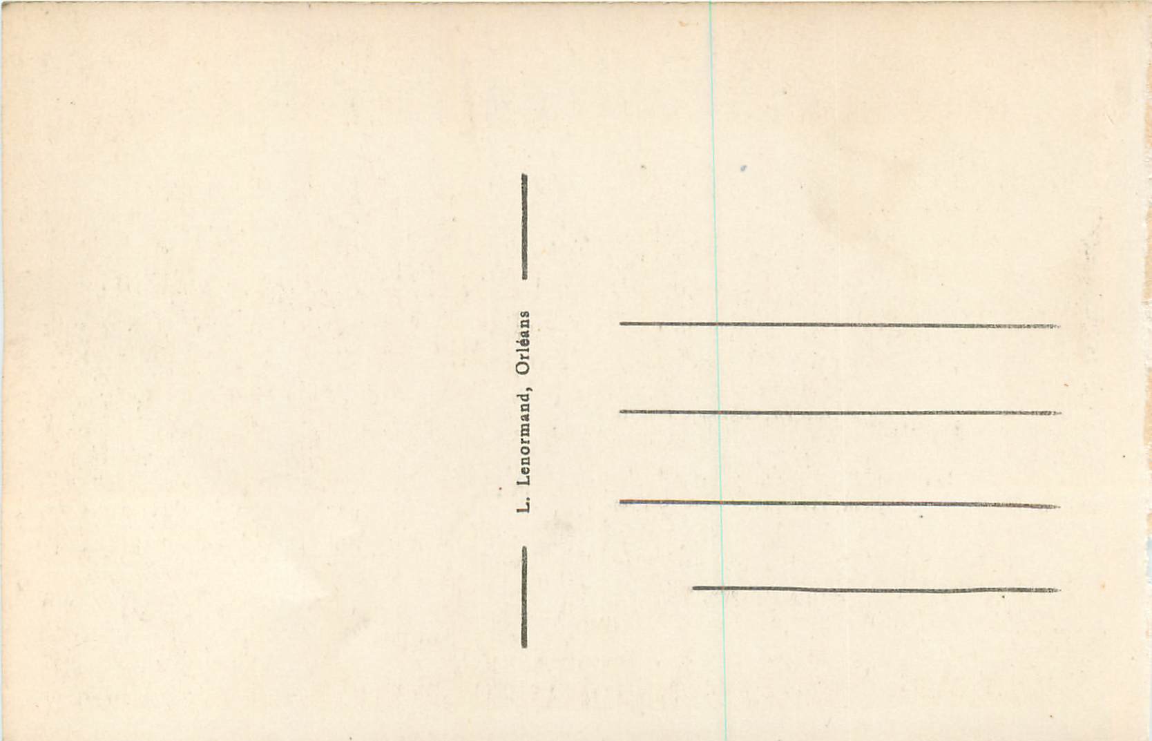 CPA Orleans Ruines de l'Eglise Saint Jacques — Verso