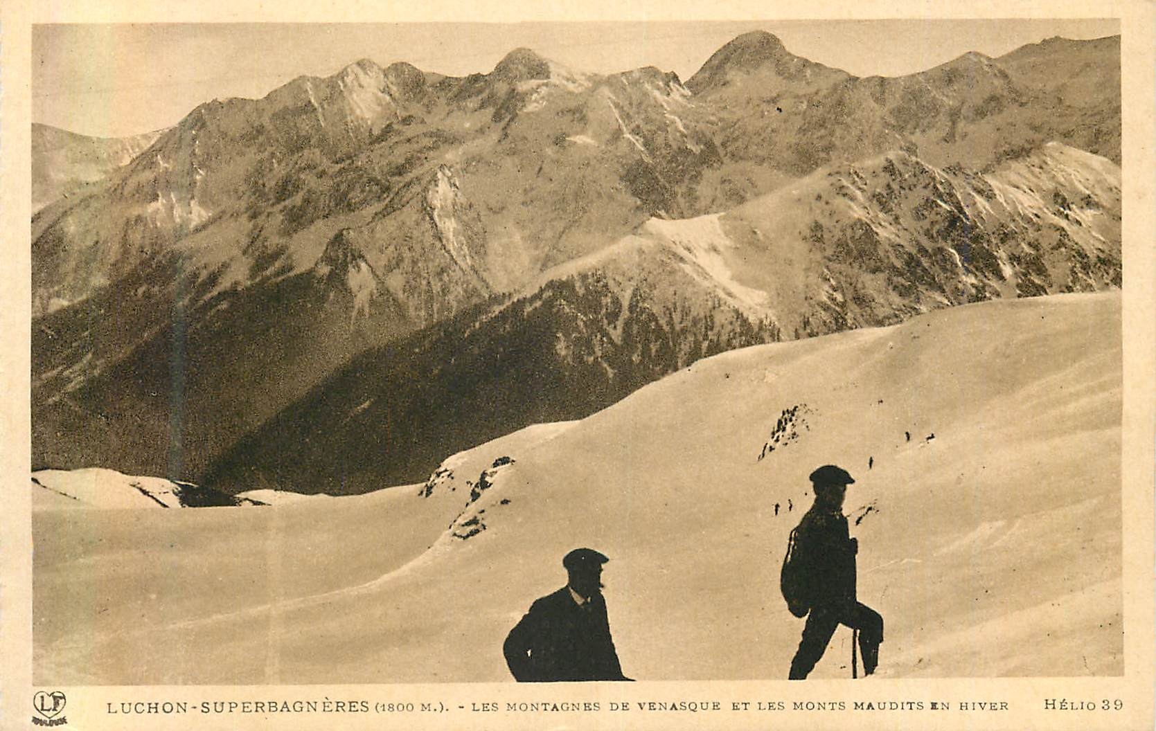 Luchon-Superbagnères (1800 m.) — Les montagnes de Venasque et les monts maudits en hiver — Hélios 39