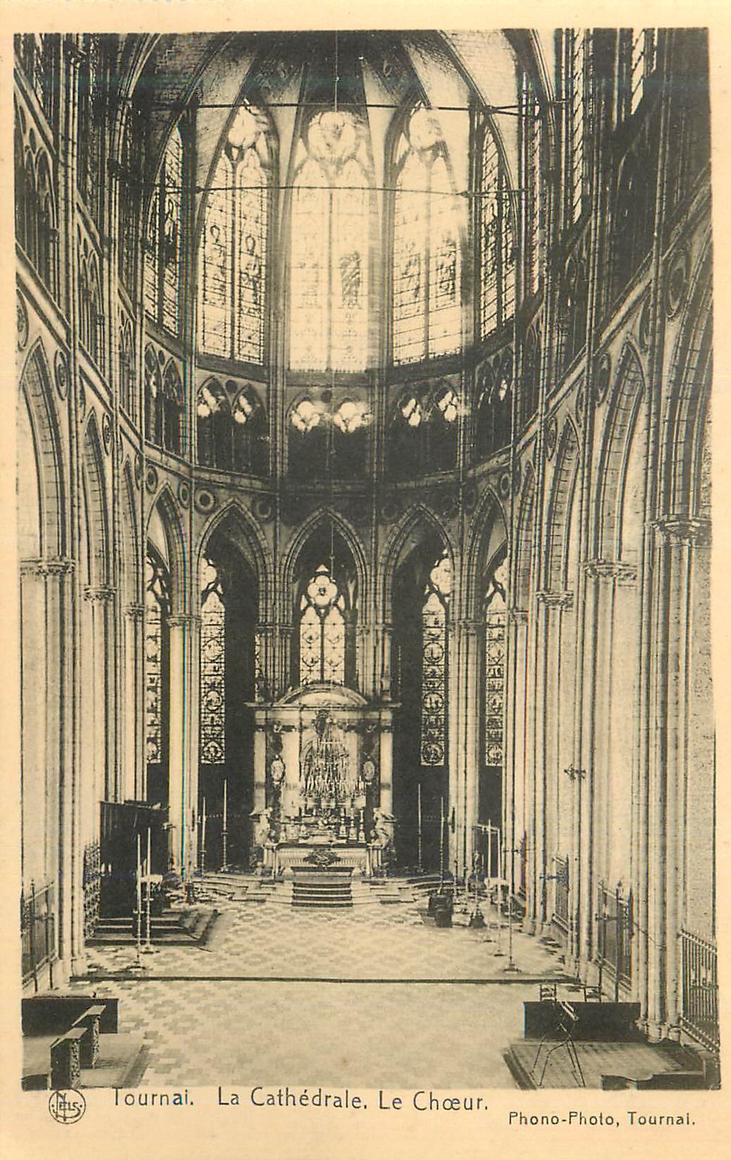 CPA Tournai la Cathedrale Le Choeur