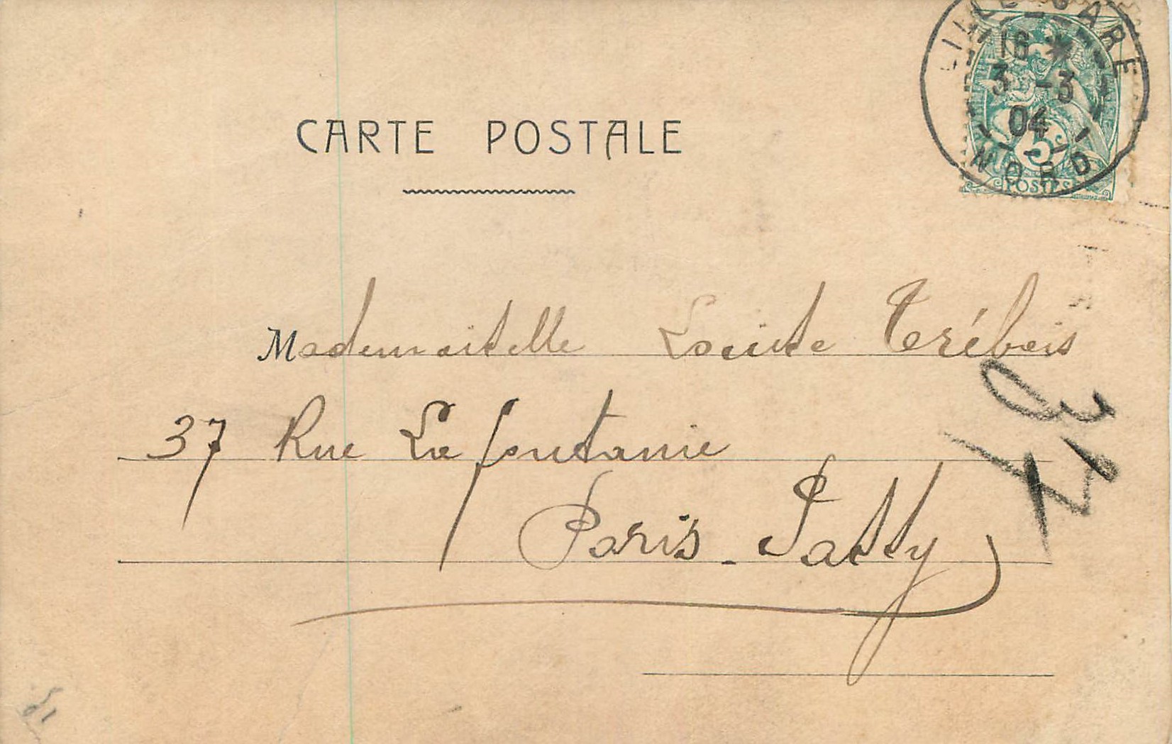 La Pêche fait envie par son velouté — F.P. Paris — Rückseite