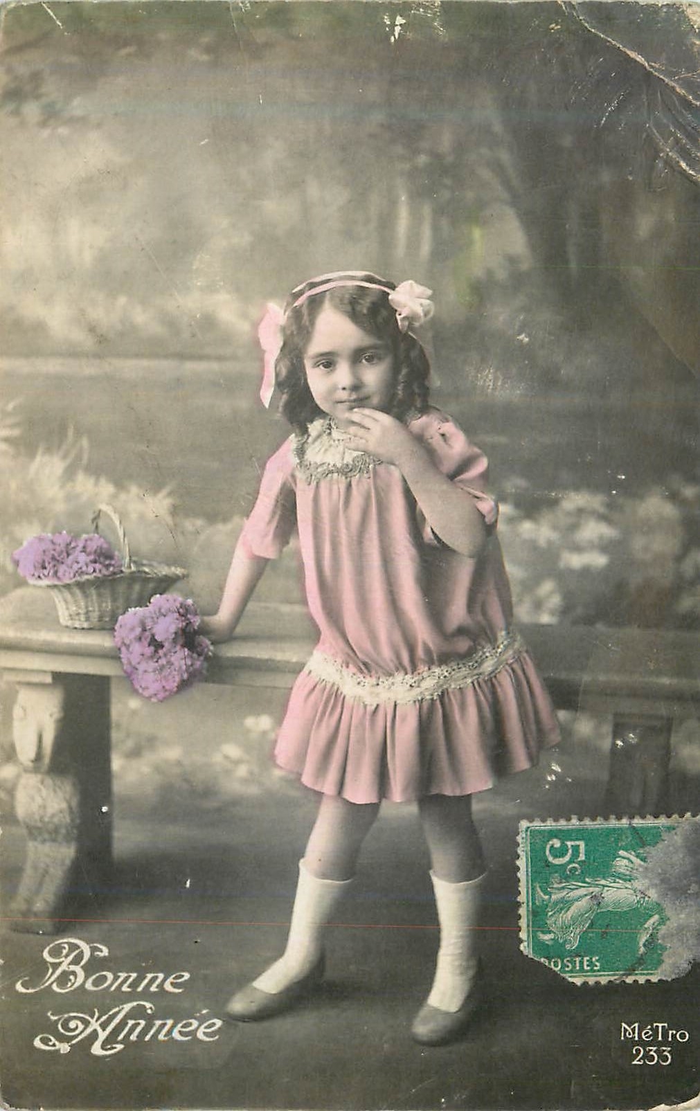 CPA Bonne Annee Enfant
