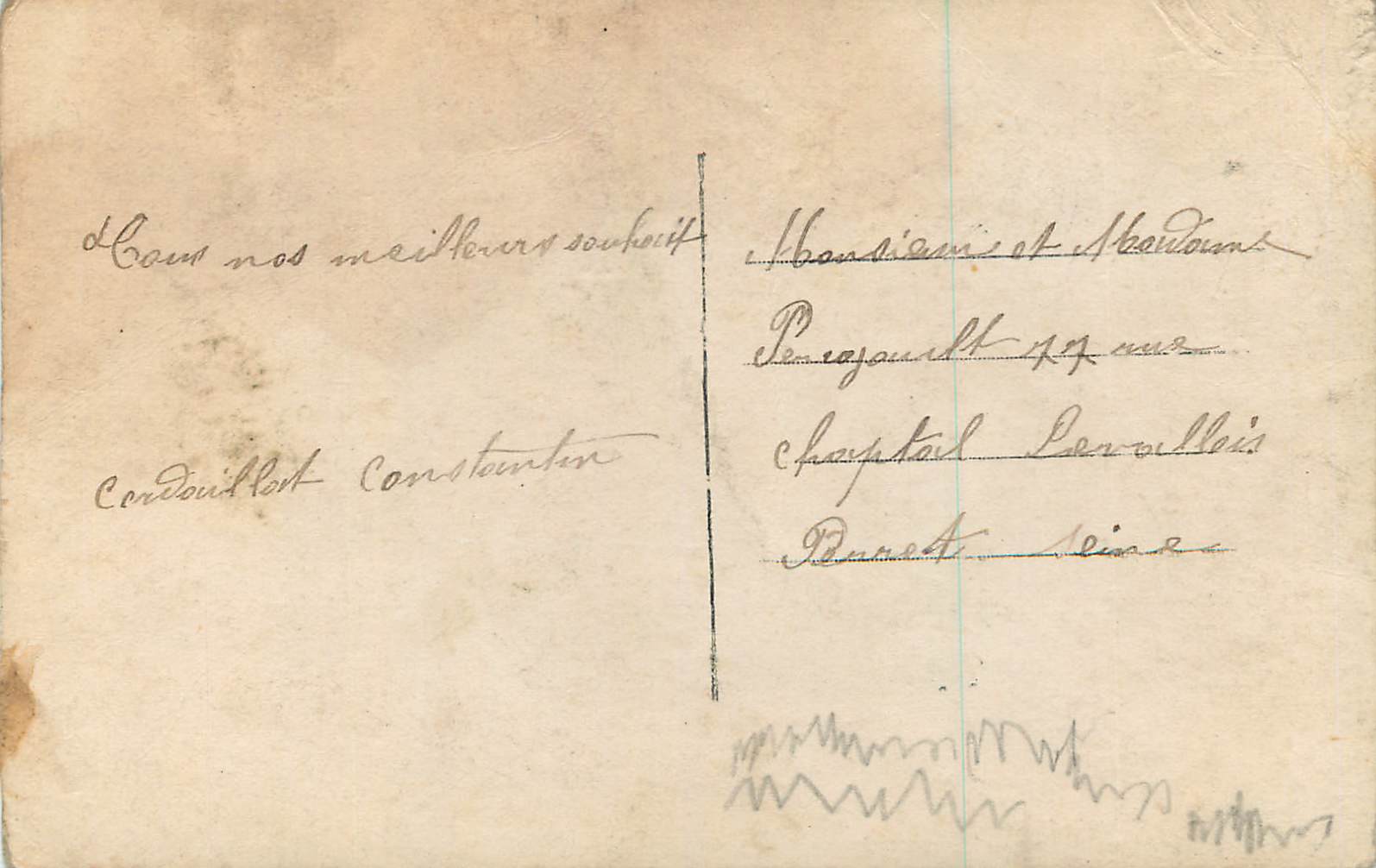 CPA Bonne Annee Enfant — Verso