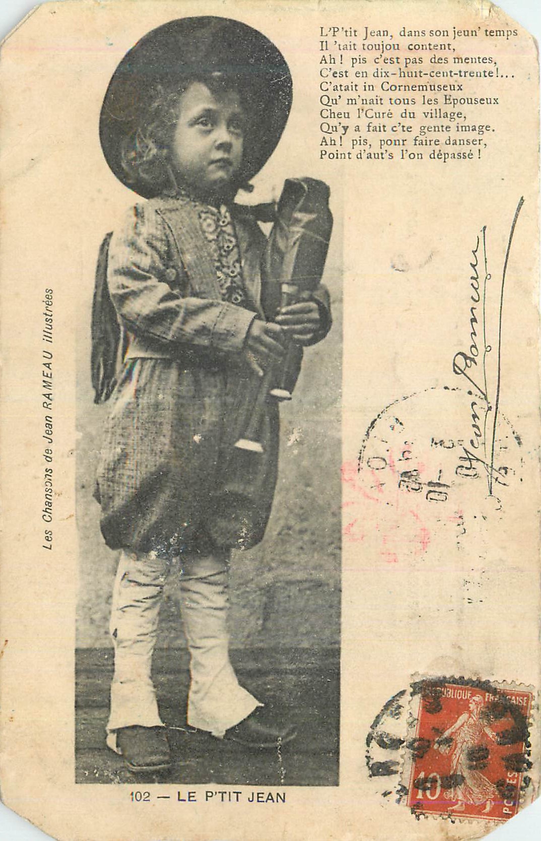 CPA Les Chansons de Jean Rameau Illustrees Le Petit Jean
