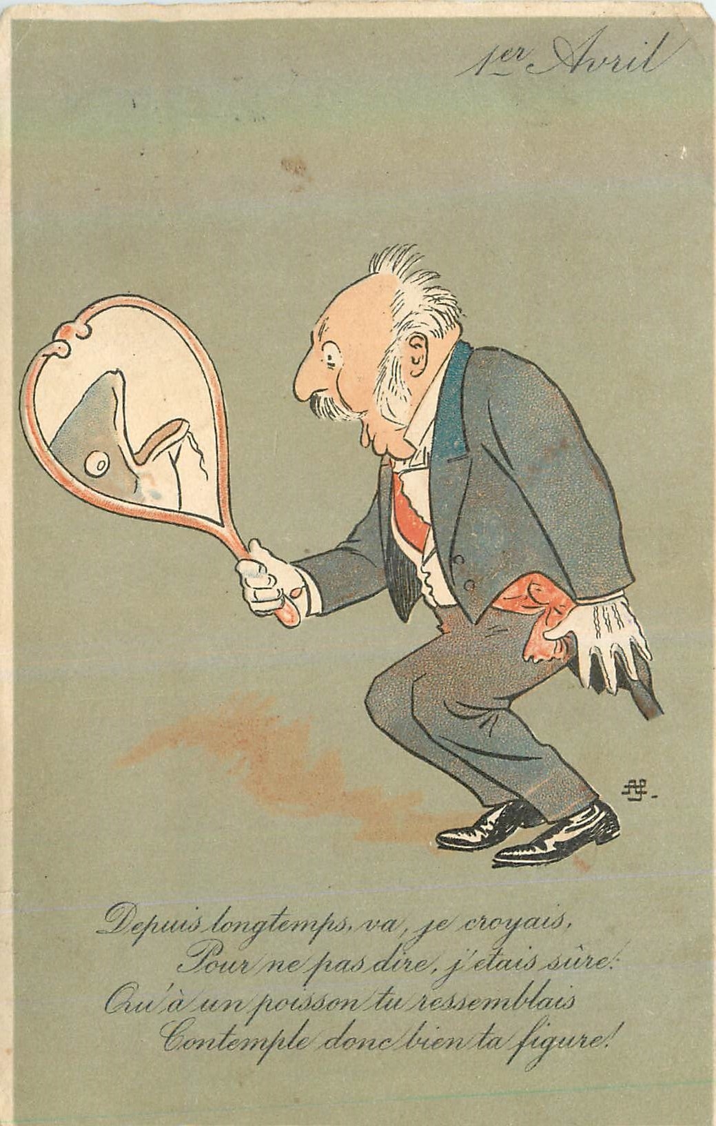 CPA 1er Avril Tennis