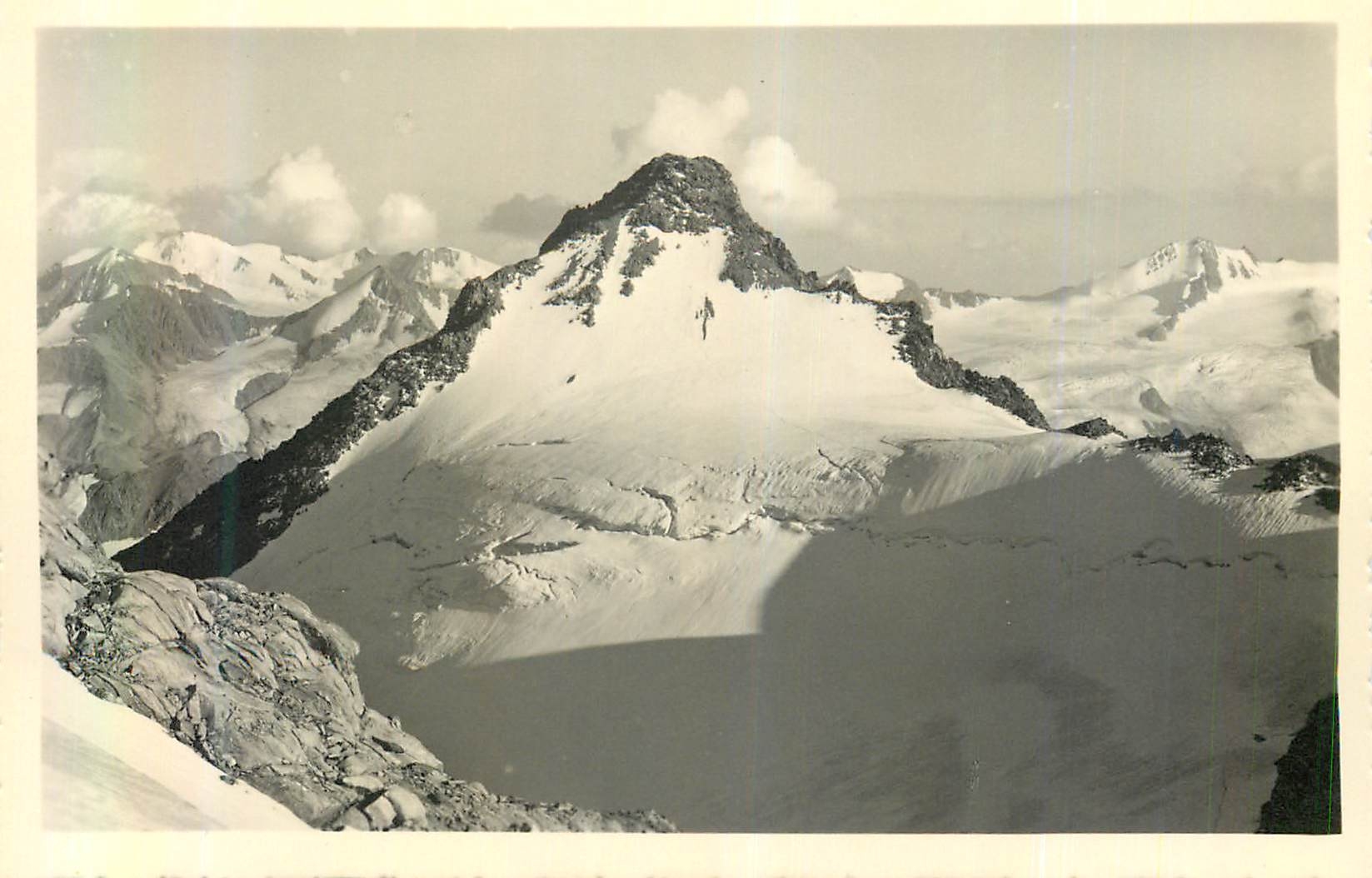 CPM Otztaler Alpen Tirol Blick Vom Guslarjoch 3325 m auf Hintere Schwarze 3633 m