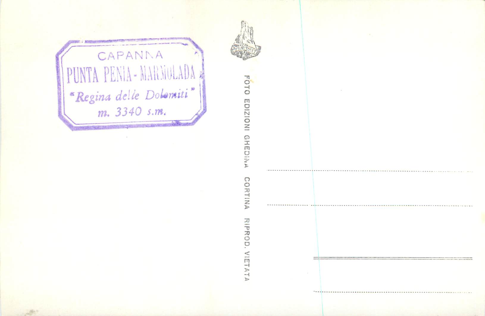 CPM Vetta della Marmolada (3340) — Rückseite