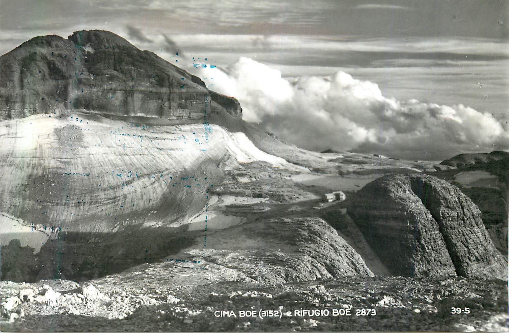 CPM Cima Boe (3152) e Rifugio Boe 2873 Boe Hutte U Spitze