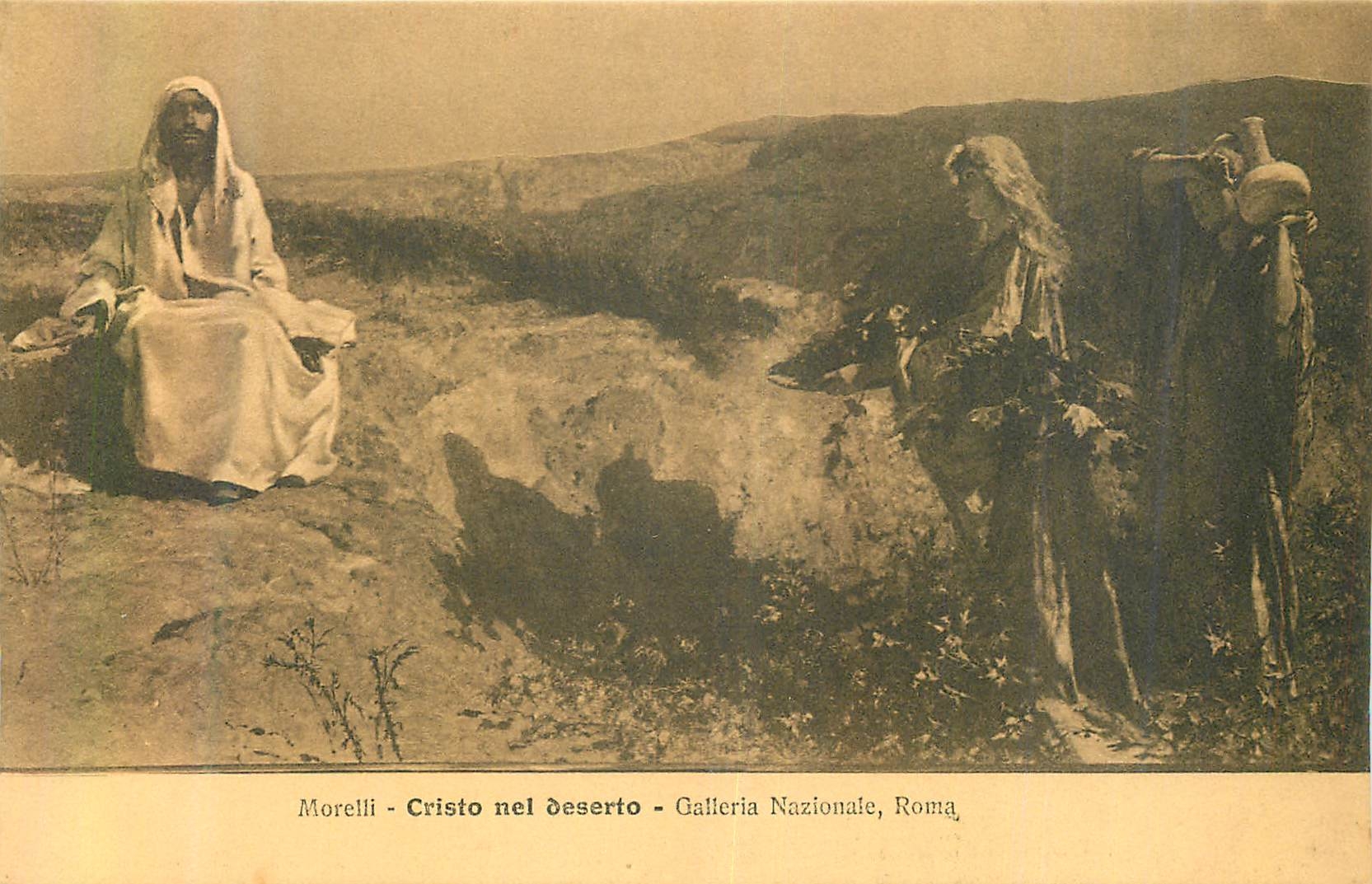 CPA Roma Morelli Cristo Nel Deserto Galleria Nazionale