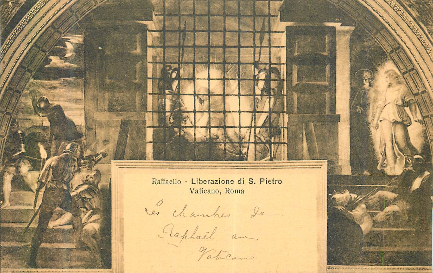 CPA Vaticano Roma Raffaello Liberazione di S Pietro