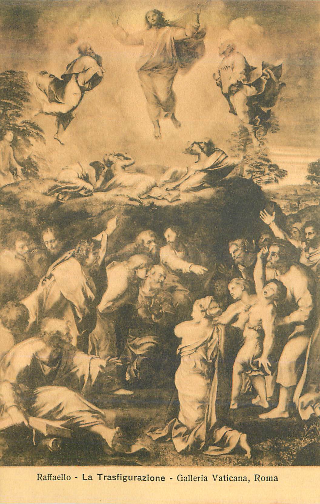 CPA Roma Galleria Vaticana Raffaello La Trasfigurazione
