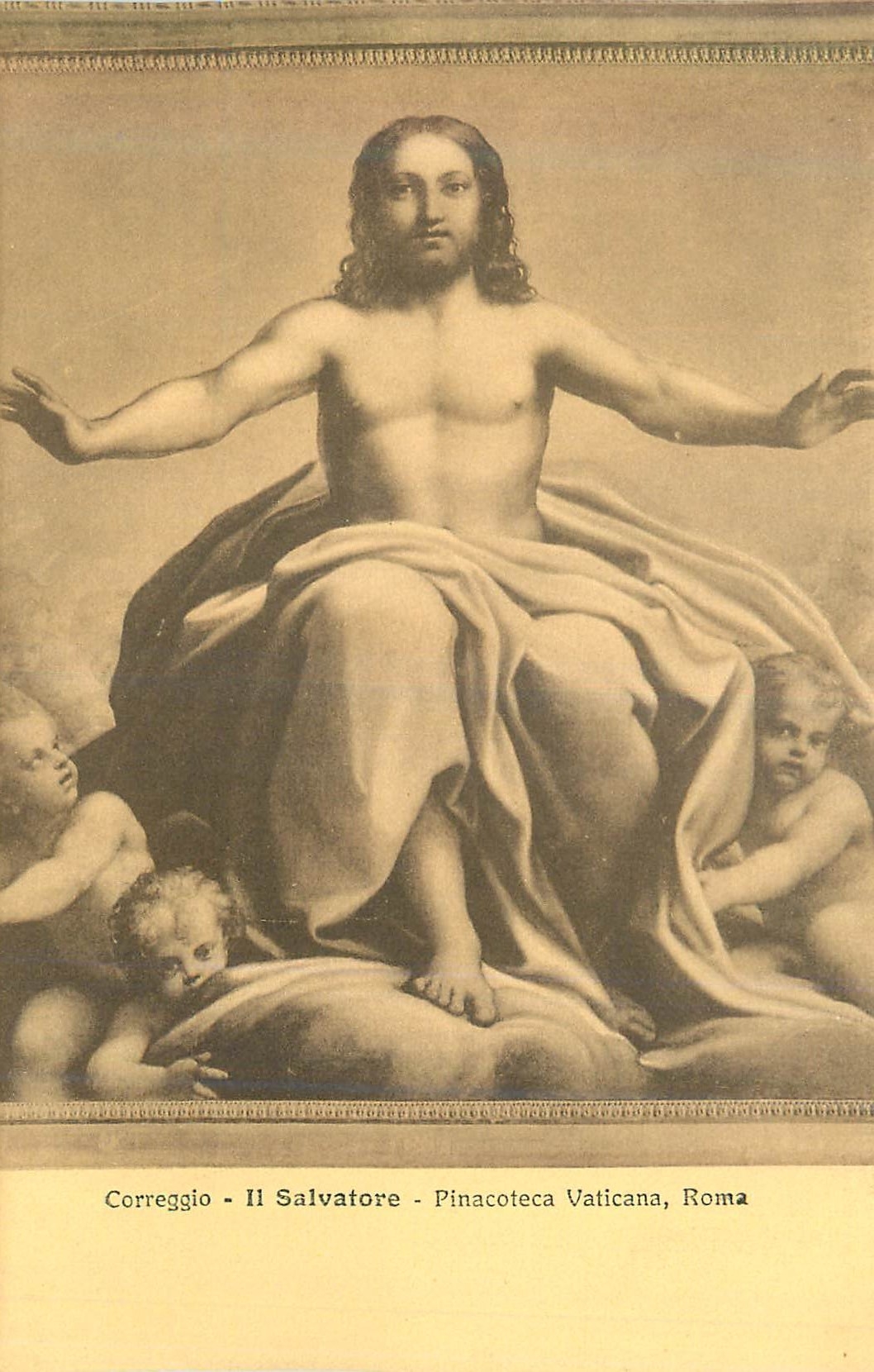 CPA Roma Pinacoteca Vaticana Corregio Il Salvatore