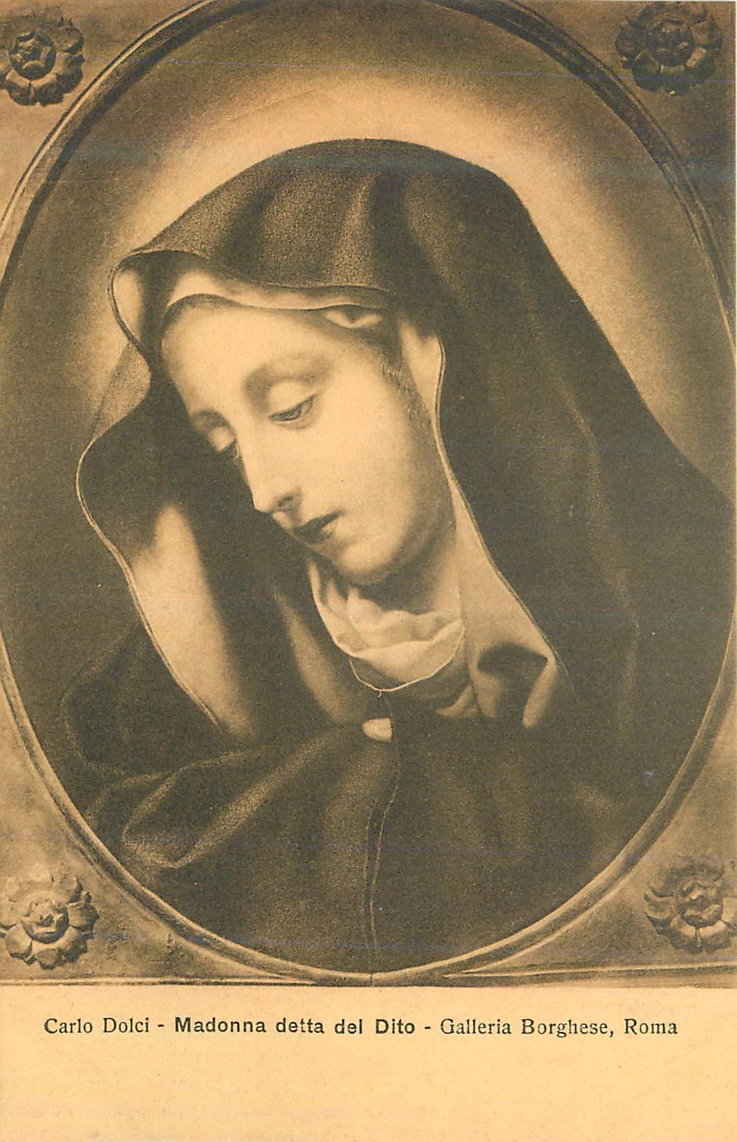 CPA Roma Galleria Borghese Carlo Dolci Madonna Detta del Dito