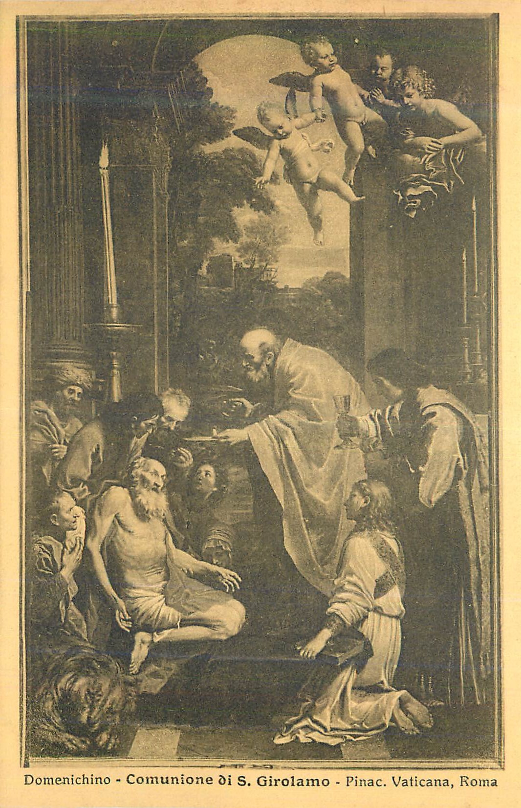CPA Roma Pinac Vaticana Domenichino Comunione di S Girolamo