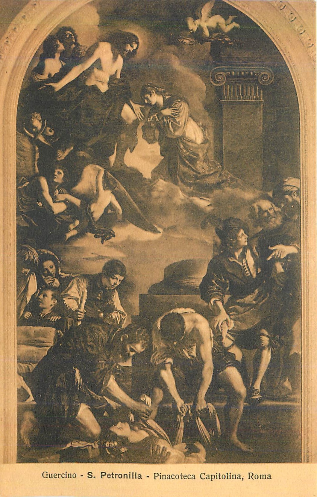 CPA Roma Pinacoteca Capitolina Guercino S Petronilla