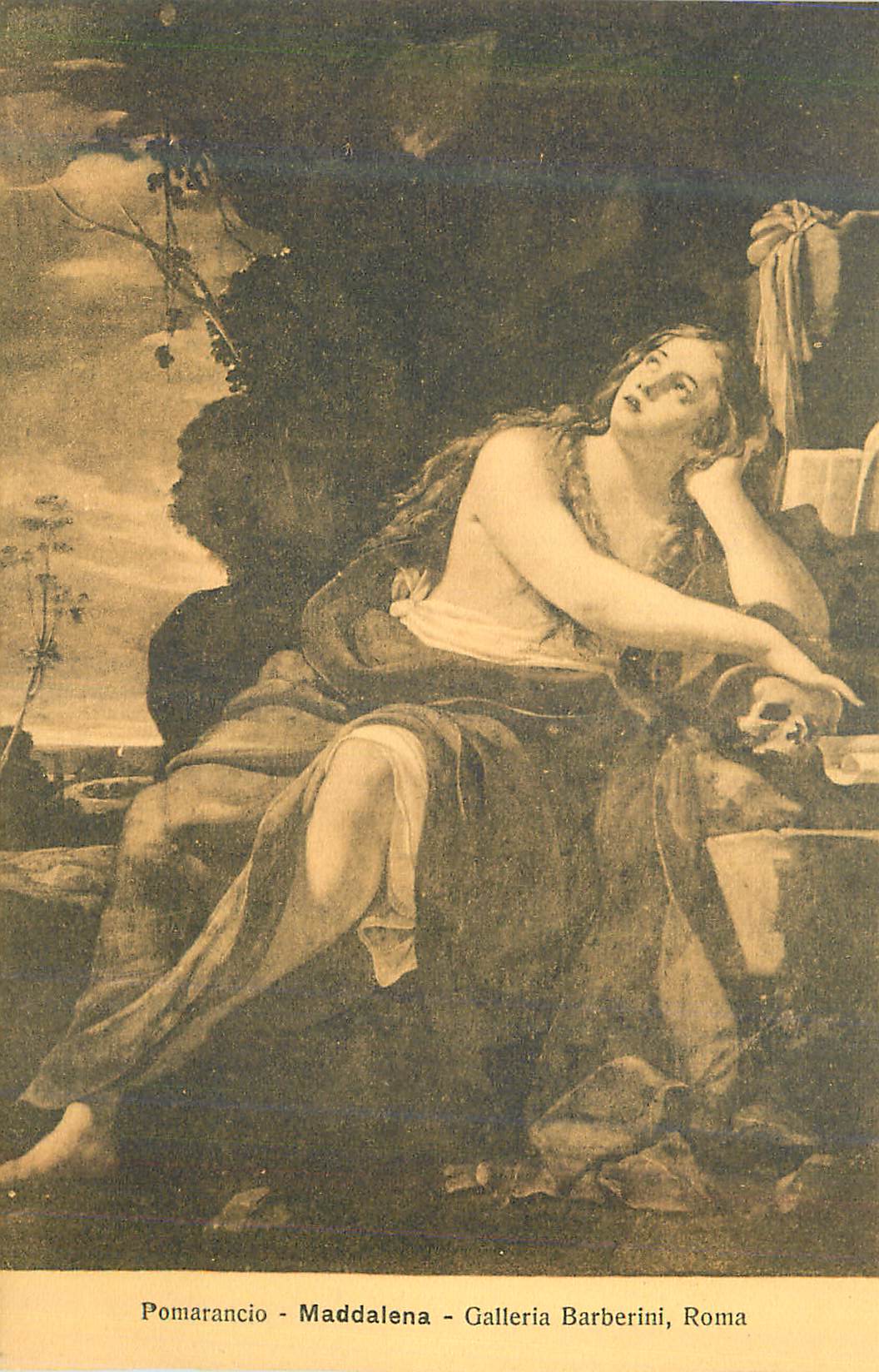 CPA Roma Galleria Barberini Pomarancio Maddalena