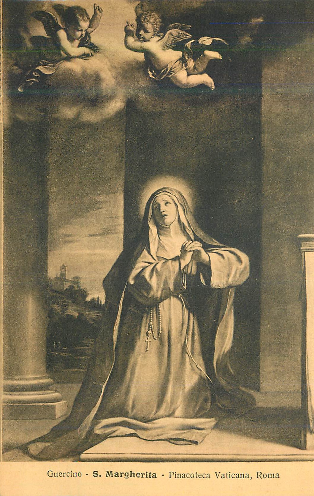 CPA Roma Roma Pinacoteca Vaticana Guercino S Margherita