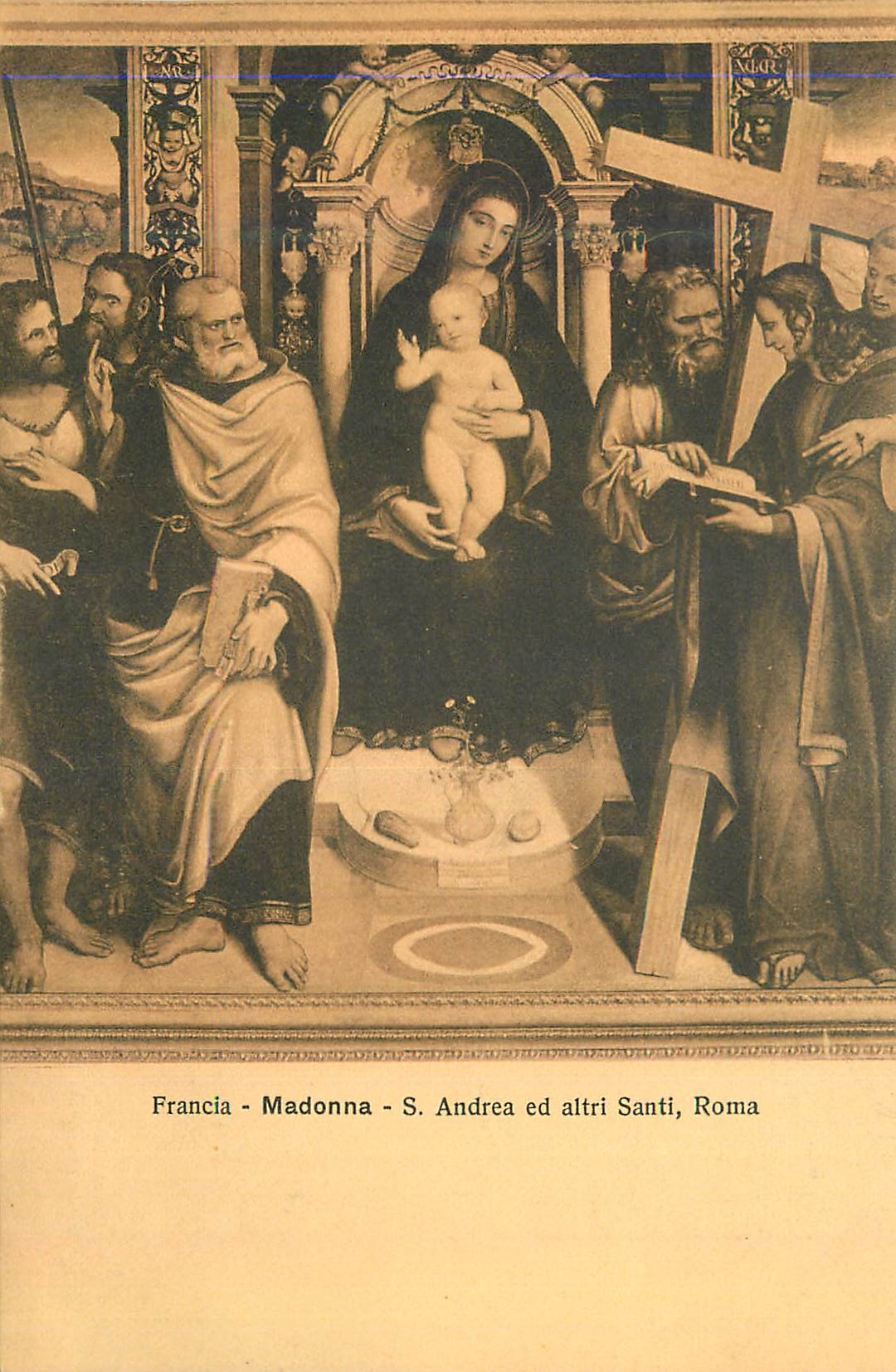 CPA Roma Francia Madonna S Andrea ed Altri Santi